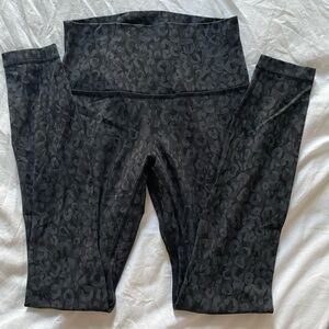 lululemon align legging in Leopard Camo Deep Coal Multi